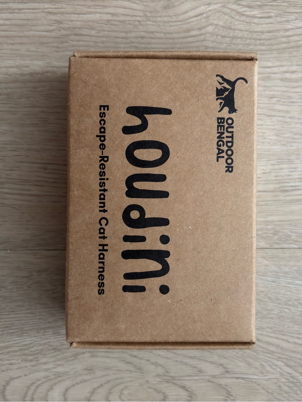 Houdini Escape-Resistant Cat Harness by Outdoor Bengal - Brown Kraft Box